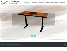 Tablet Screenshot of dreamwooddesigns.com